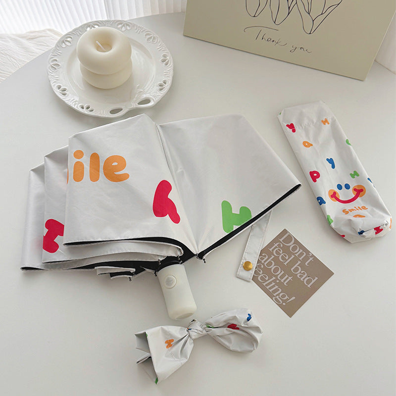 Dame Automatisk Folderegntrekk med lyst design Luvikno