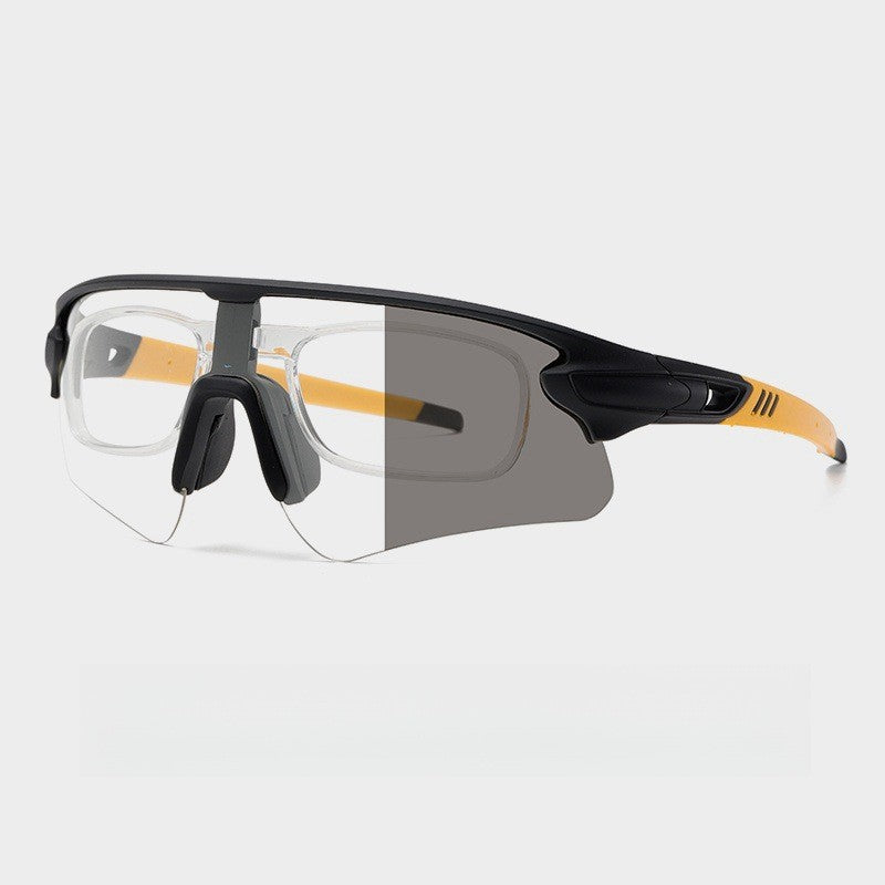 Unisex Sportslig høytytende solbrille med aerodynamisk design og justerbart nesepad Luvikno