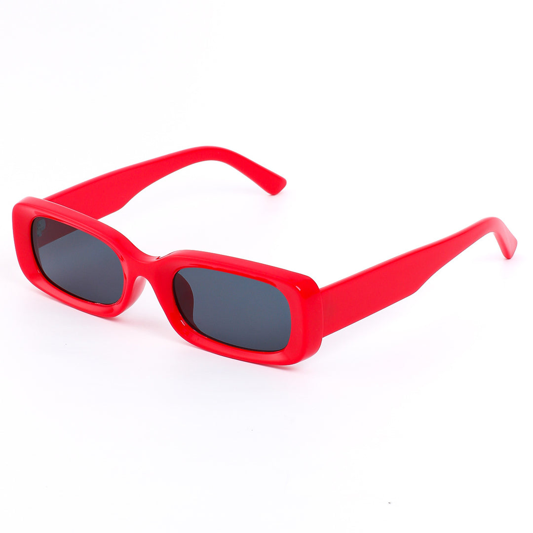 Dame moteriktig solbrille i retro-stil med bred ramme Luvikno