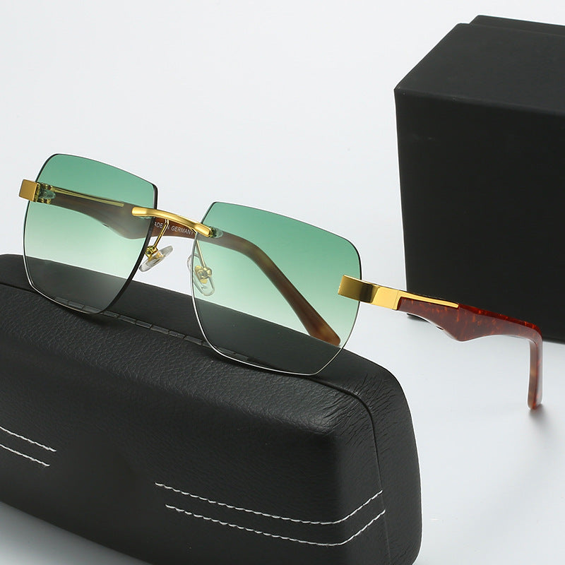 Dame Fashion-solbriller i moderne geometrisk design Luvikno