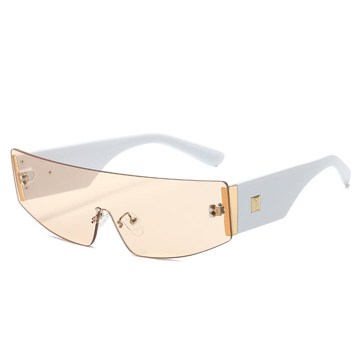 Dame trendy solbriller med futuristisk design Luvikno