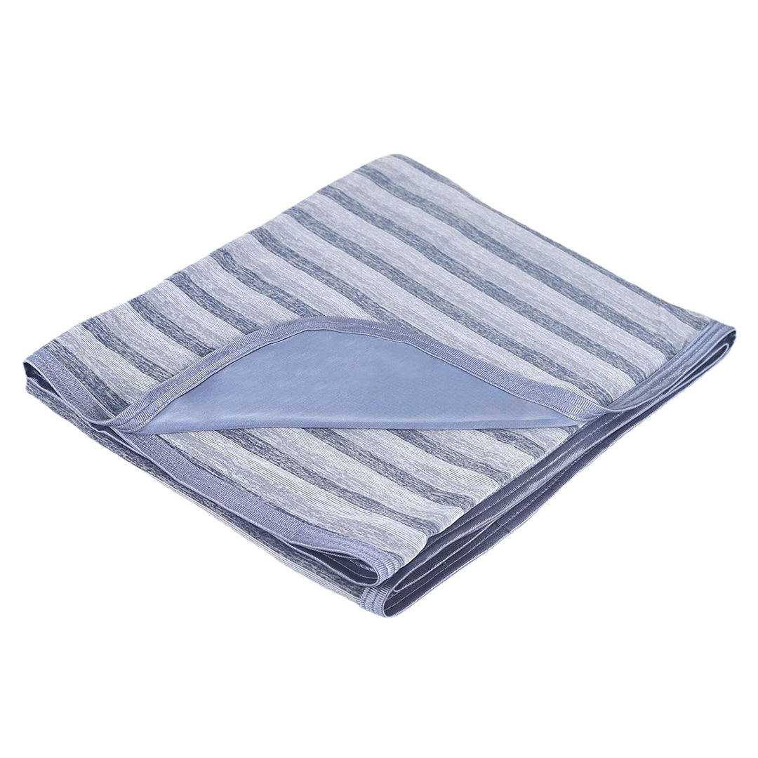 Dame myk og pustende stripe-fleece-teppe Luvikno