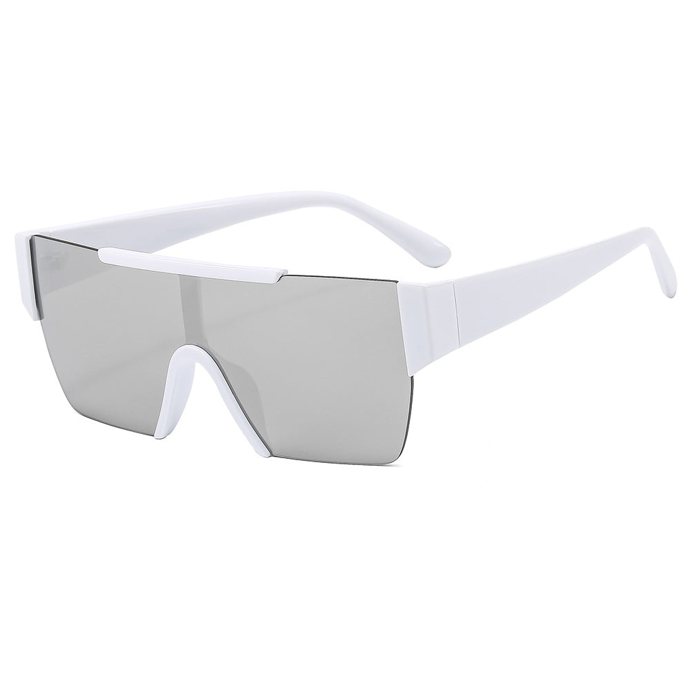 Dame trendy oversized solbriller i futuristisk design Luvikno