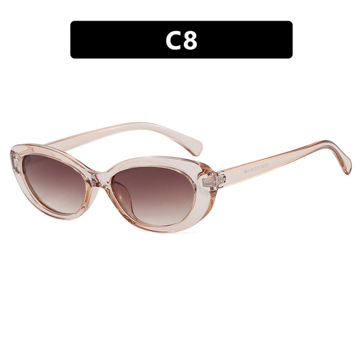 Dame moter Cat-Eye solbriller med UV-beskyttelse og elegant ramme Luvikno