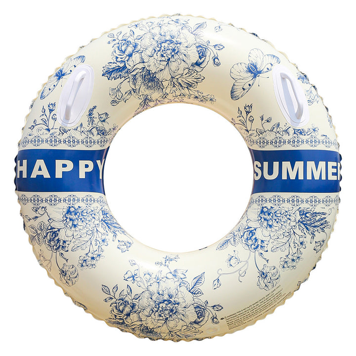 Unisex Elegant Swim Ring med Blomsterdesign Luvikno
