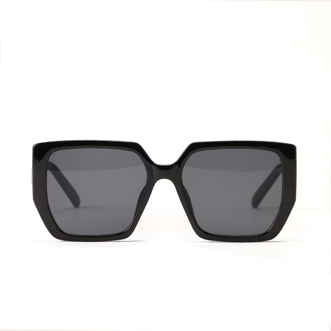 Dame kvadratisk solbrille med beskyttende UV-beskyttelse og moderne design Luvikno