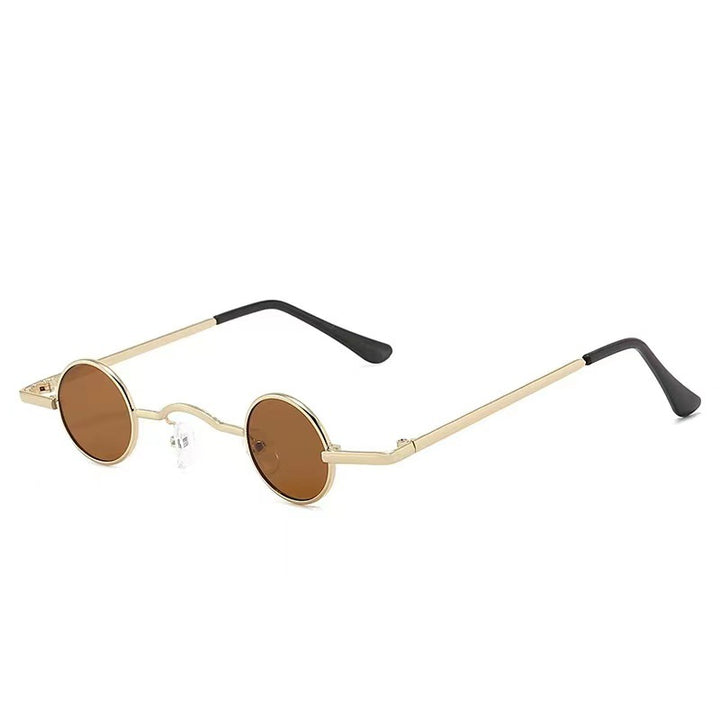 Dame Runde solbrille i vintage-stil Luvikno