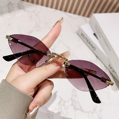 Dame Cat-Eye solbriller i moderne elegans stil Luvikno