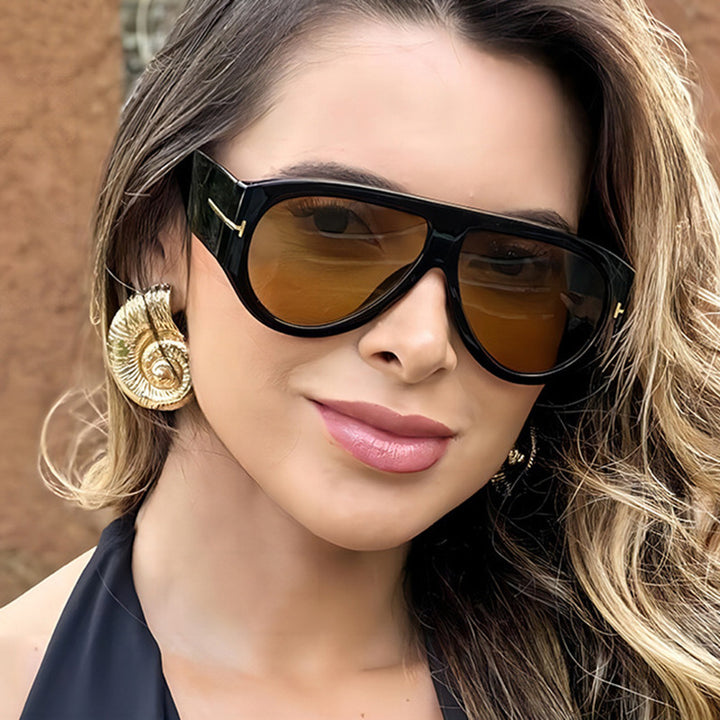 Dame elegant solbrille i markant design Luvikno