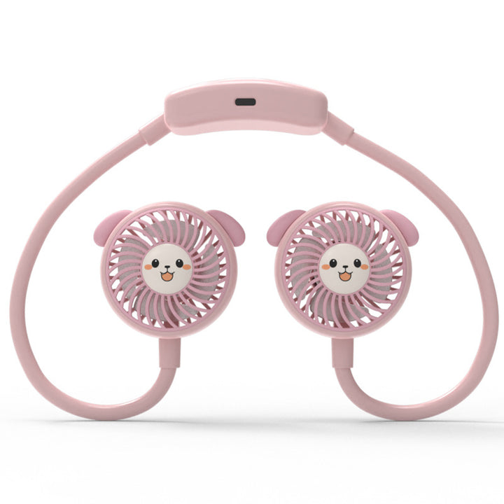 Unisex Bærbar Mini-vifteen med morsom panda-design Luvikno