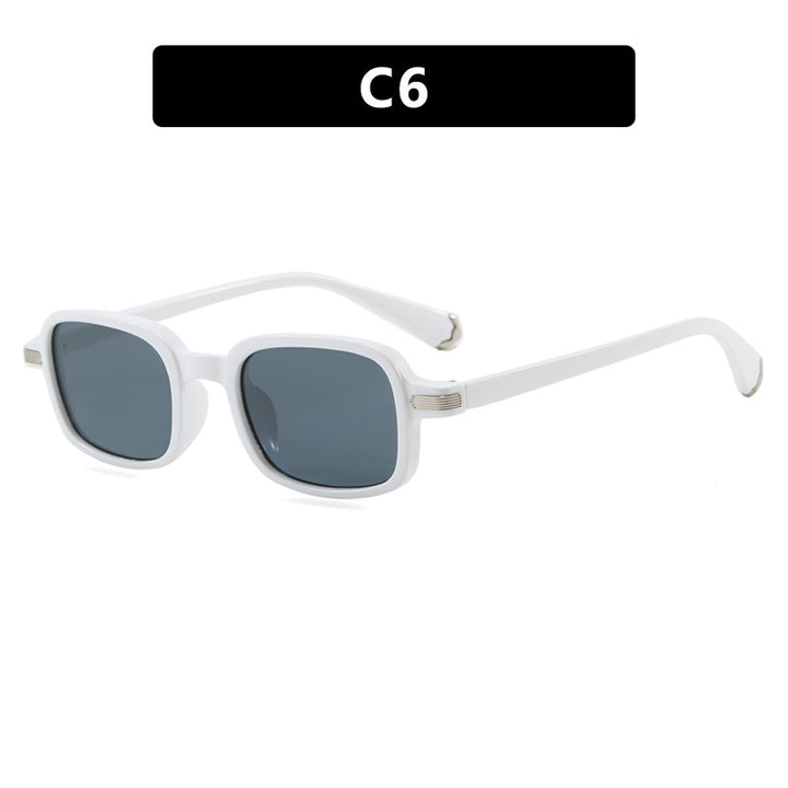Dame moteriktig kvadratisk solbrille i trendy skilpadde-design Luvikno