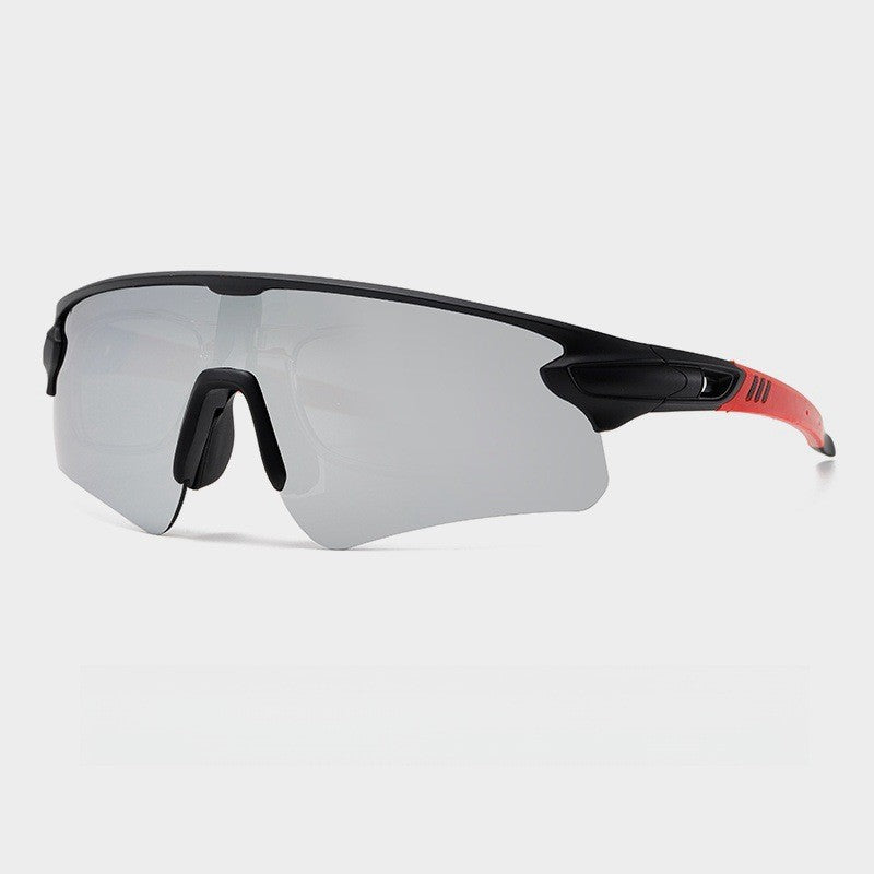 Unisex Sportslig høytytende solbrille med aerodynamisk design og justerbart nesepad Luvikno