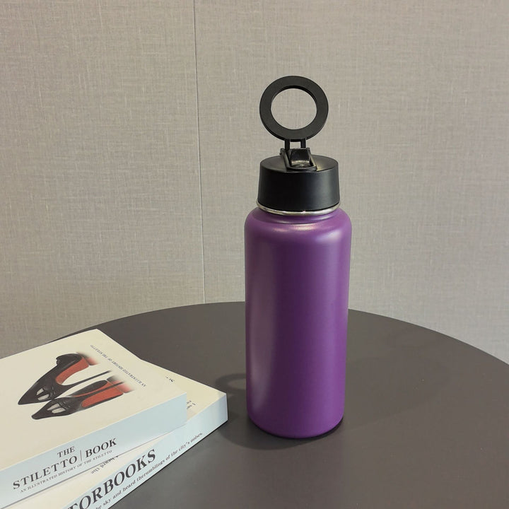 Unisex Sporty Stainless Steel Water Bottle Luvikno