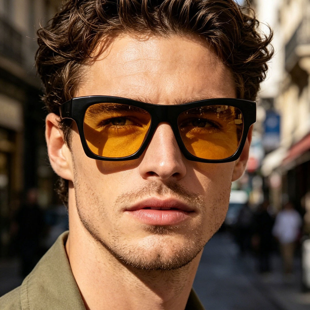 Damer moteriktig solbrille i elegant rektangulært design Luvikno