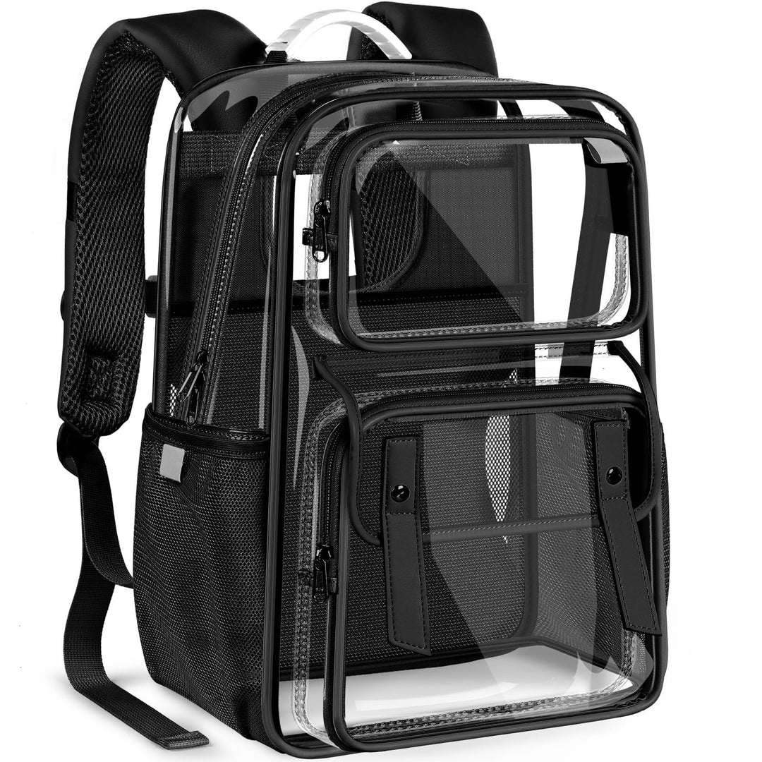 Unisex transparent ryggsekk med flere rom og pustende design Luvikno