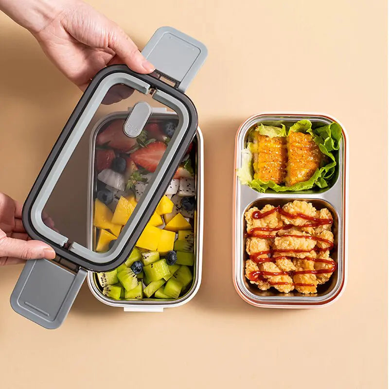 MealMate - Trendy 2-Lags RVS Lunsjboks Luvikno