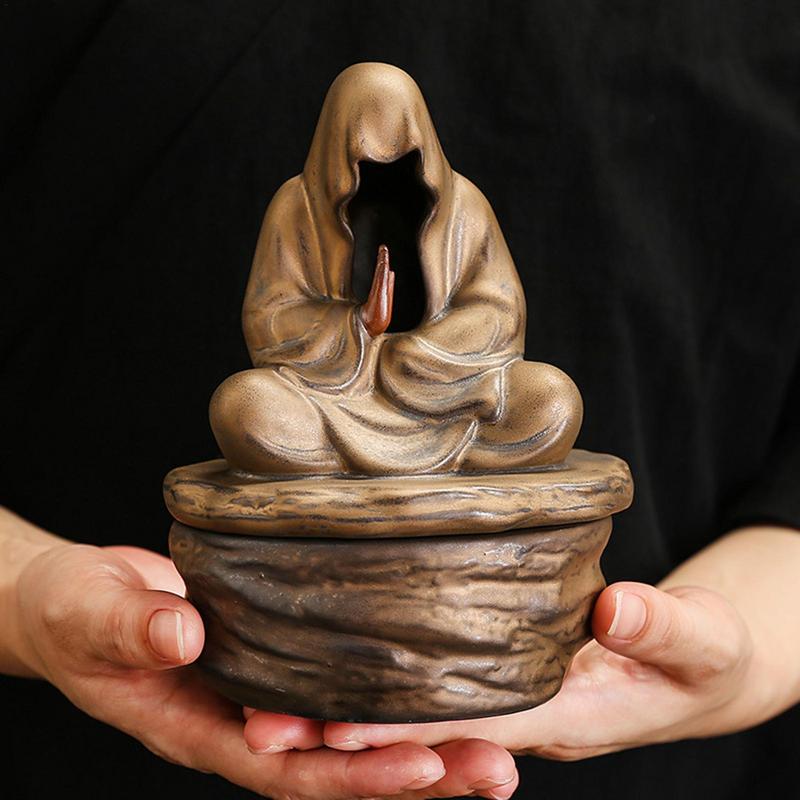 Meditativ Munk Røkelseholder