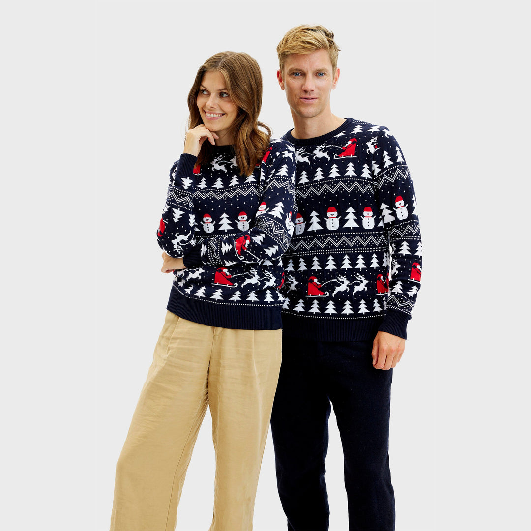 Luvik | Stilig julegenser Navy - Herre