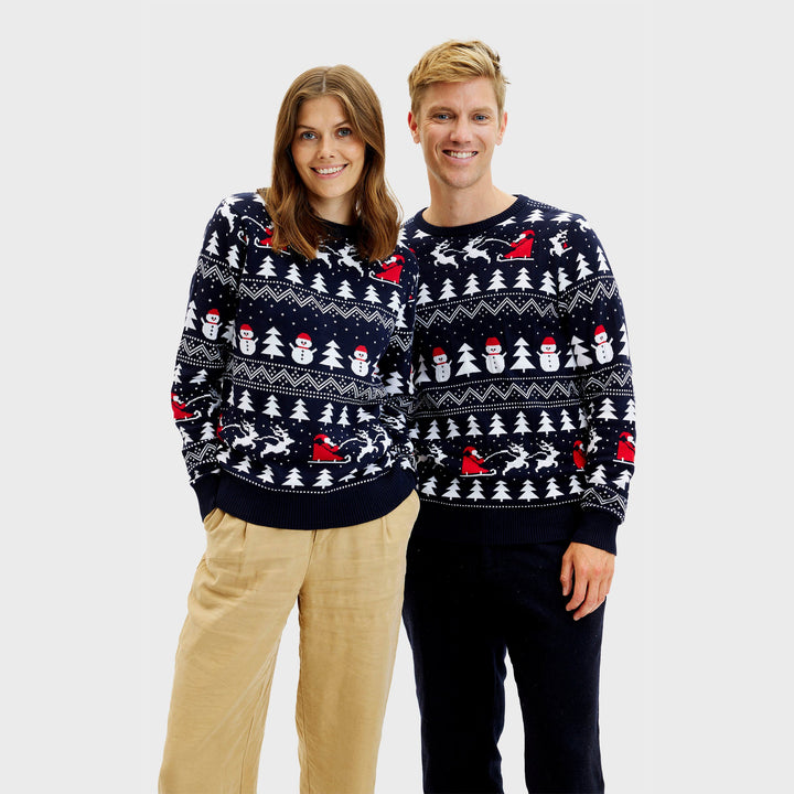 Luvik | Stilig juleshirt Navy - Kvinner