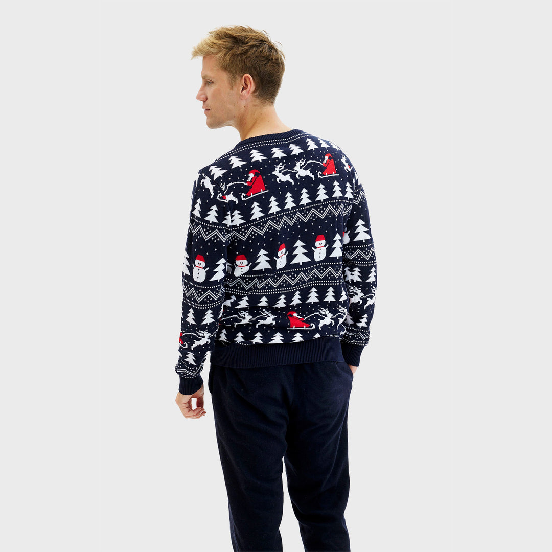 Luvik | Stilig julegenser Navy - Herre