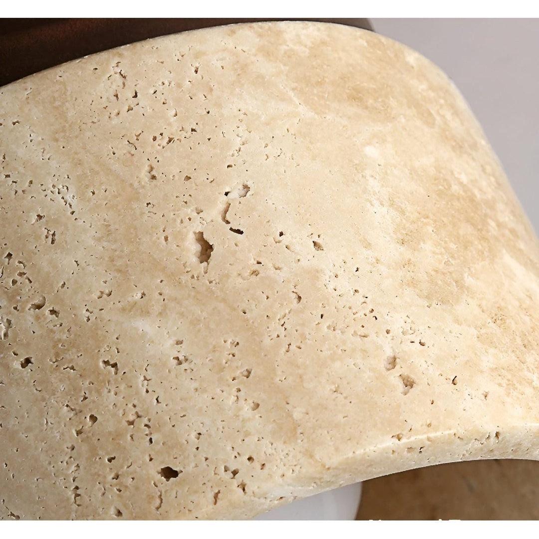 LumiStone - Wabi Sabi Gul Marmor Japansk Taklampe | Luvikno
