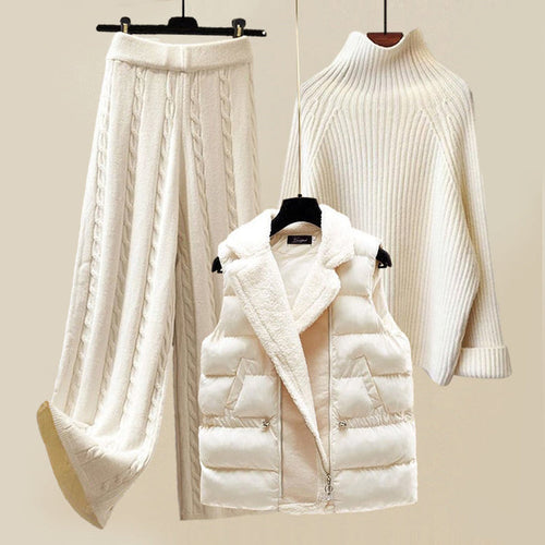 Luvik | Damers ullgenser og vest conjunto