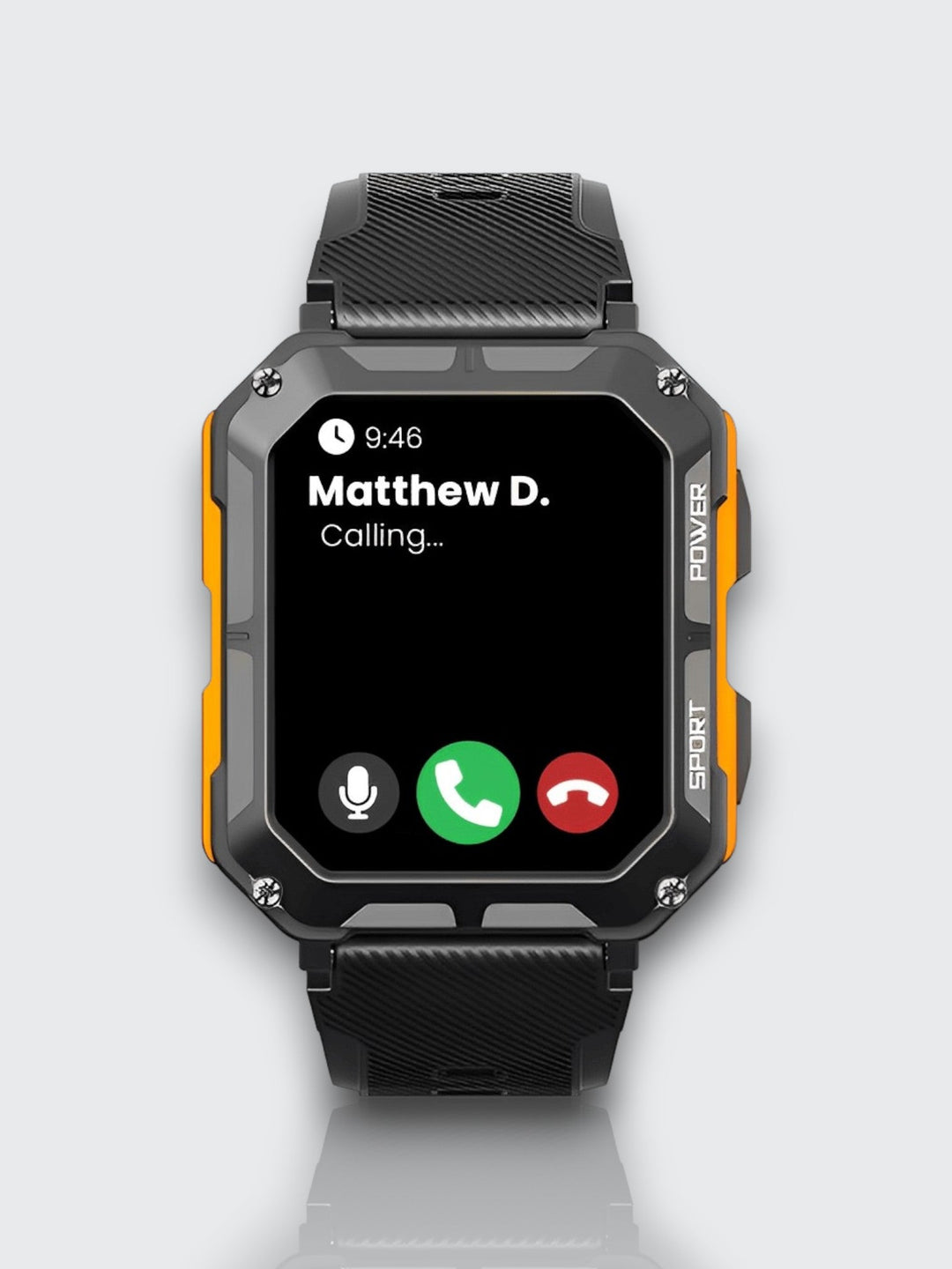 Indestructible Smartwatch med pulsmåler og 14 dagers batterilevetid – Vanntett og støtsikker for aktive profesjonelle | Luvikno
