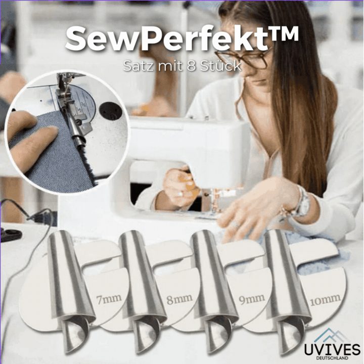SewPerfect Spiral syrohrfotsett med 8 deler | Luvikno