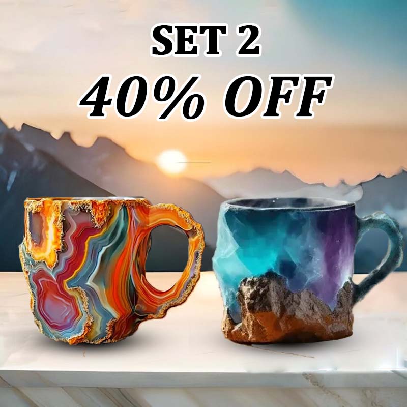 Luvikno | CrystalBrew Kaffe Kopper | Elegante mineral krystall kopper for en unik kaffeopplevelse