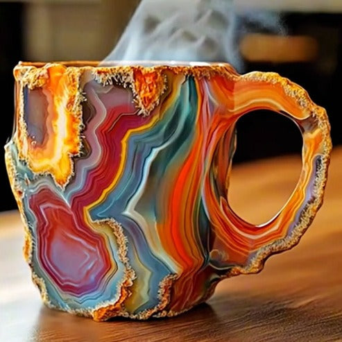 Luvikno | CrystalBrew Kaffe Kopper | Elegante mineral krystall kopper for en unik kaffeopplevelse