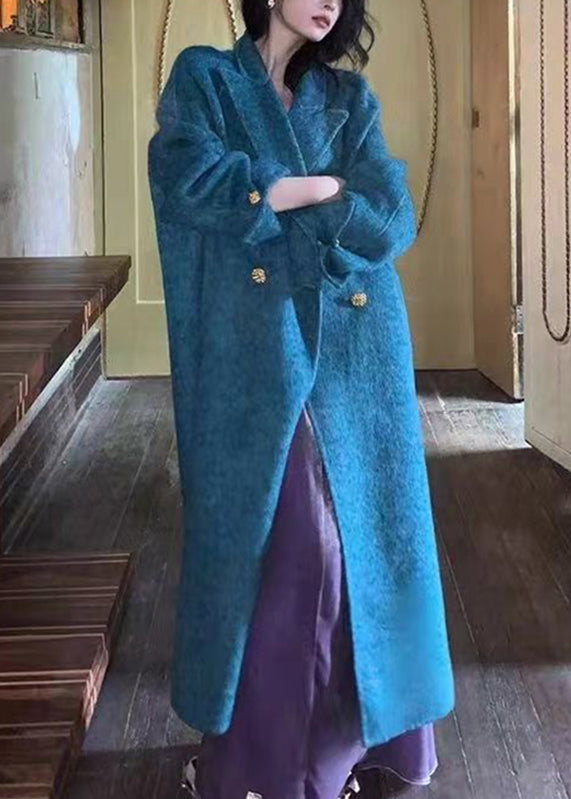 Luvik | Maksi villakangas takit, taskulliset, siniset