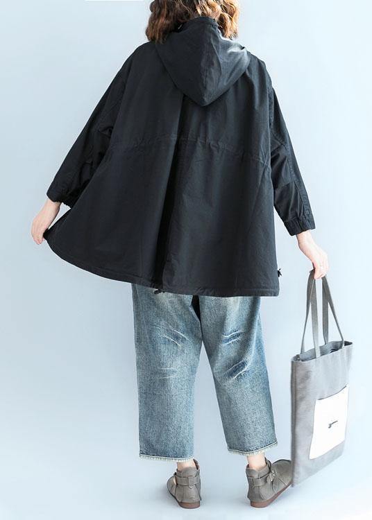 Luvik | mustat hihattomat lyhyet takit vetoketjulla ja hupulla