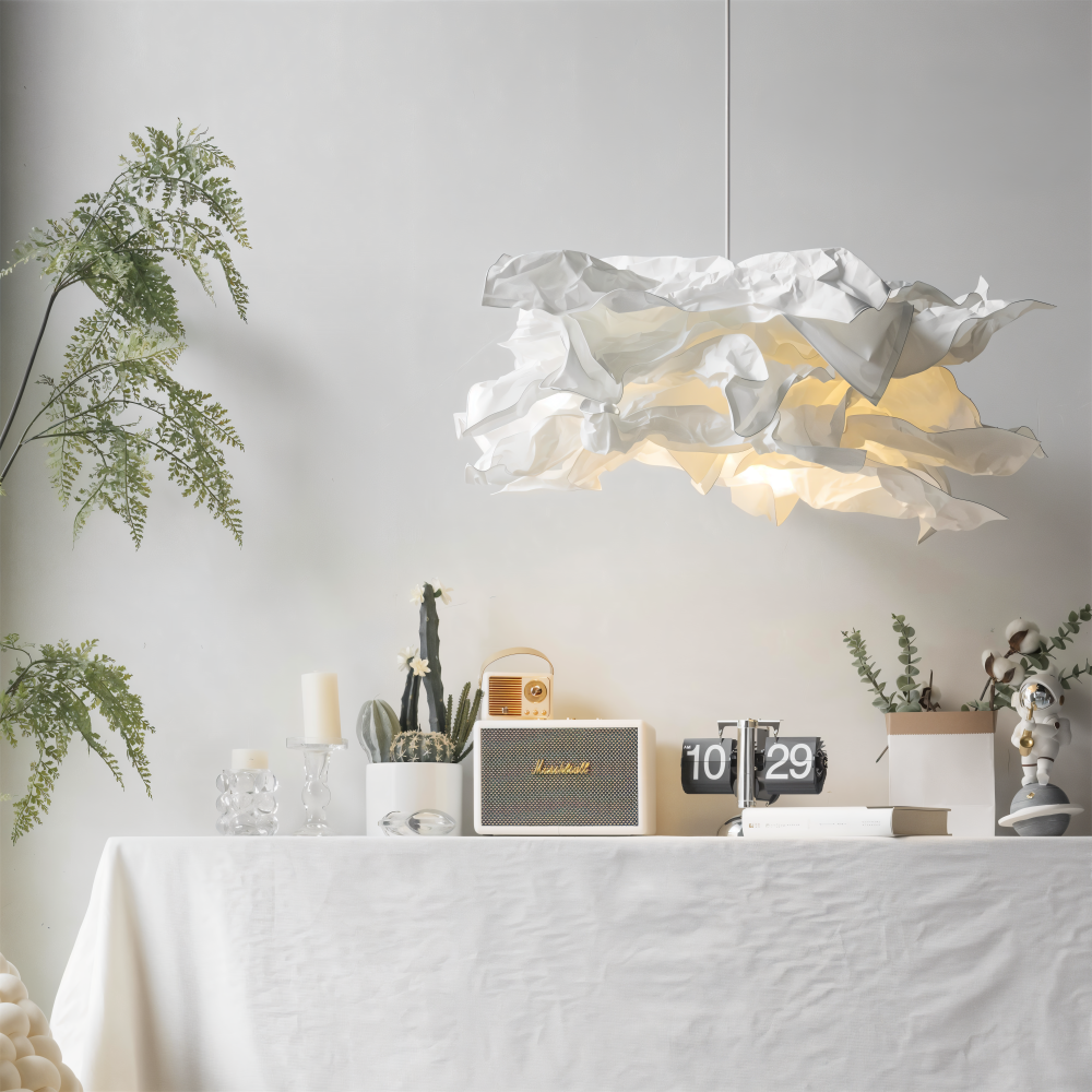Creative Clouds Pendelleuchte – DIY papir taklampe med kunstnerisk sjarm | Luvikno