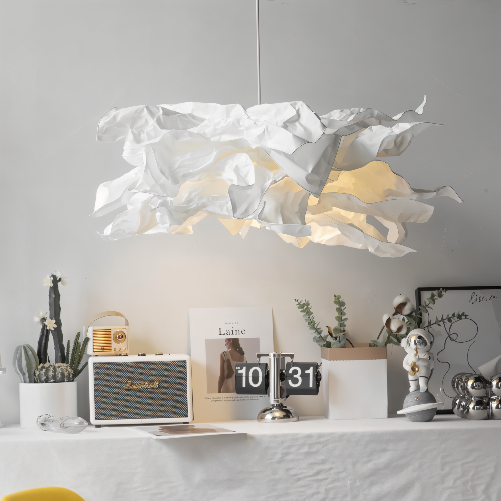 Creative Clouds Pendelleuchte – DIY papir taklampe med kunstnerisk sjarm | Luvikno