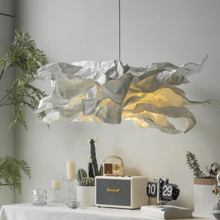 Creative Clouds Pendelleuchte – DIY papir taklampe med kunstnerisk sjarm | Luvikno