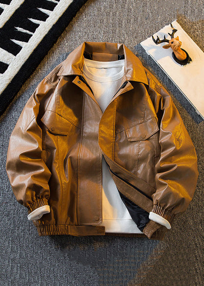 Luvik | Miesten vahakankaiset takit ruskealla Peter Pan -kauluksella