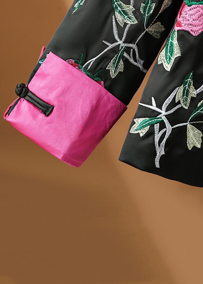 Luvik | Design Svart Satin Jakker Knapper