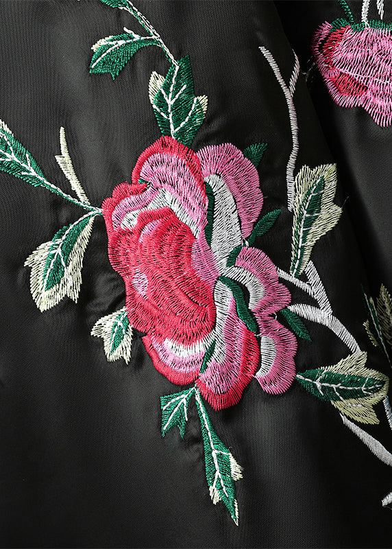 Luvik | Design Svart Satin Jakker Knapper