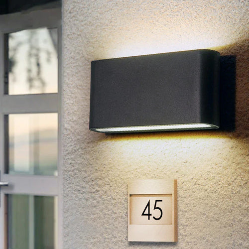 Vanntett LED utendørs vegglampe – Moderne belysning for hjem og hage | Luvikno