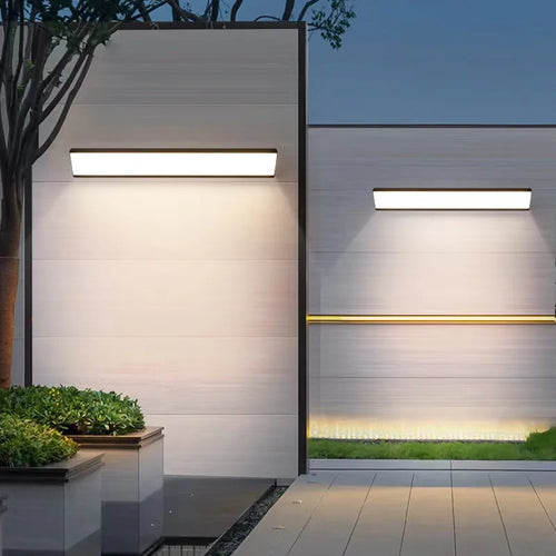 Utendørs vegglampe LED aluminium lampe Luvikno