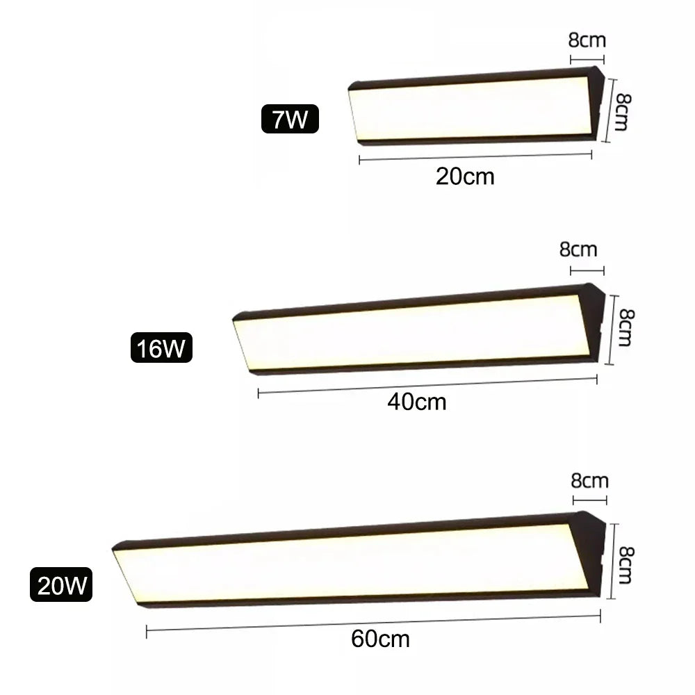 Utendørs vegglampe LED aluminium lampe Luvikno