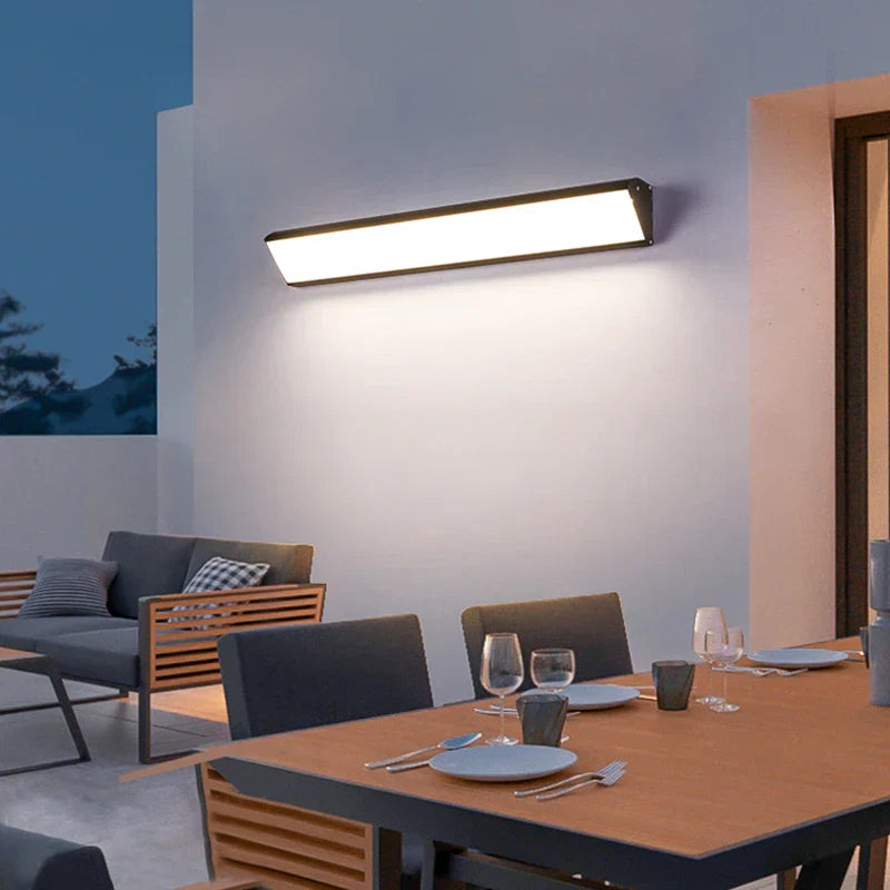 Utendørs vegglampe LED aluminium lampe Luvikno