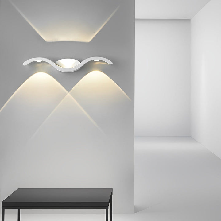 Vegglampe Moderne Utendørs LED Opp Ned Lampe Luvikno