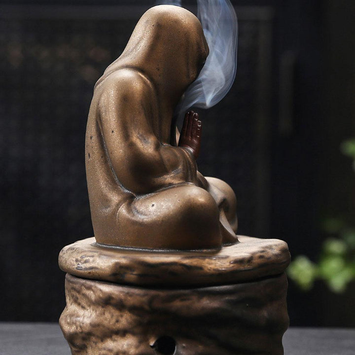 Meditativ Munk Røkelseholder