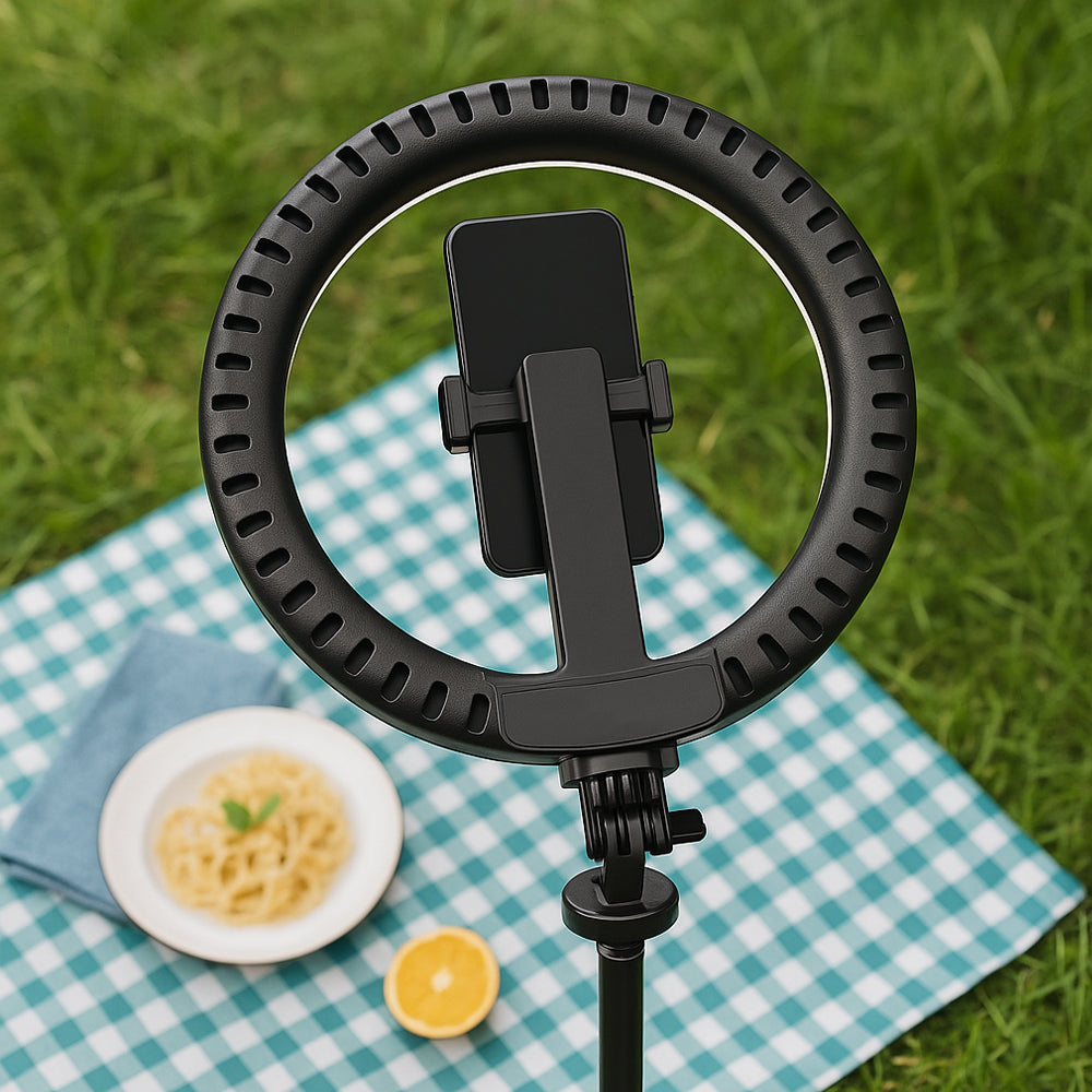 Ring Light med Fjernkontroll & Stativ – 3 Fargetemperaturer – P220-Q | Luvikno