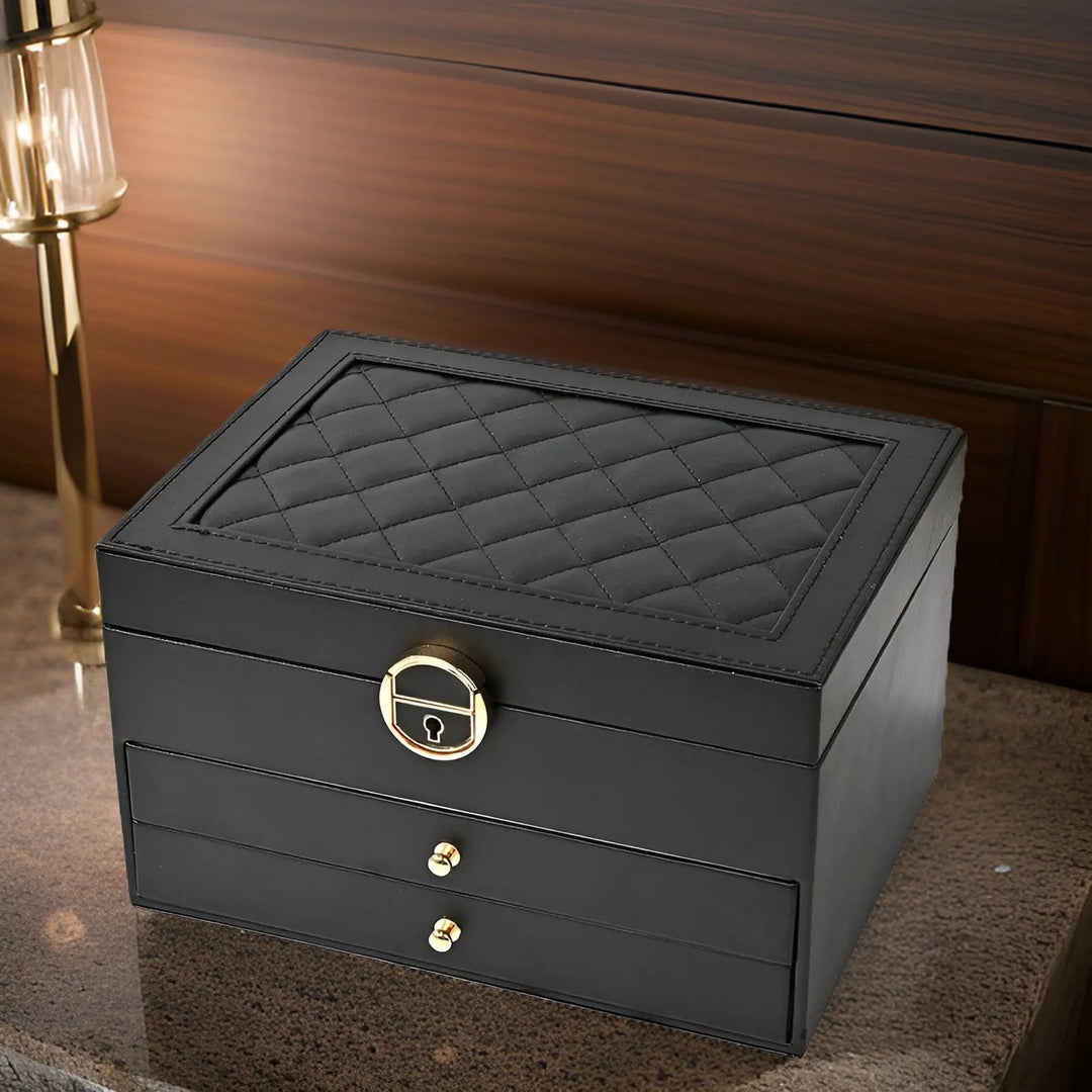 Luvikno | EleganceBox Luksus Smykkeskrin – Flere Oppbevaringsbokser for Smykker