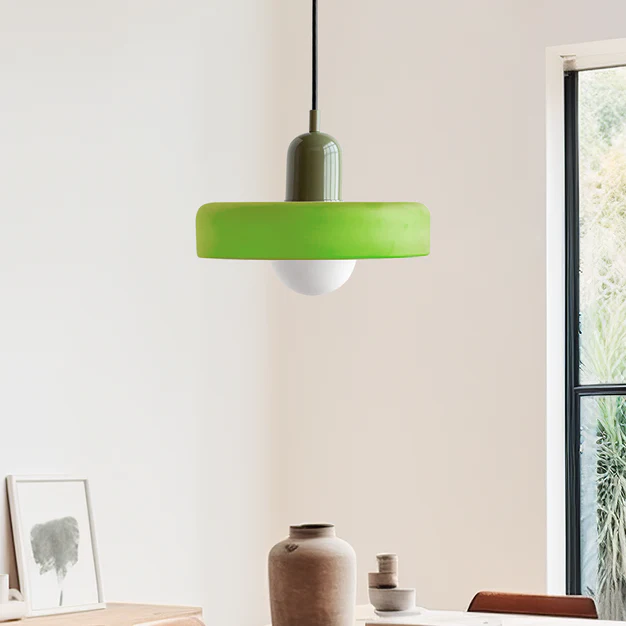 Bauhaus Fargerik Glass Pendelampe - Moderne Designlampe for Stue og Spisestue | Luvikno