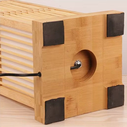 Tatami Japansk Nattbordlampe med Tre Bamboo Skjerm | Luvikno