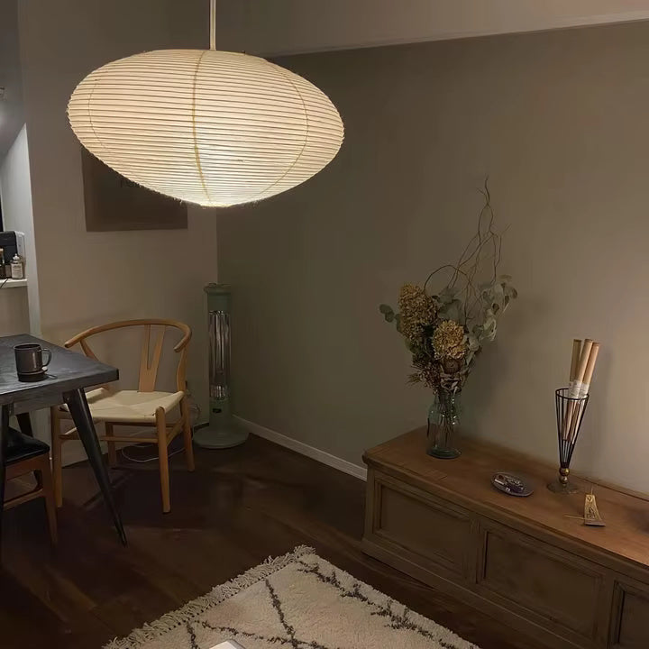 Moderne Papirlanterne Pendel Taklampe – Inspirert av Japansk Design | Luvikno