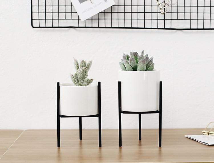 Pakke med 3 mid-century blomsterpotter Luvikno